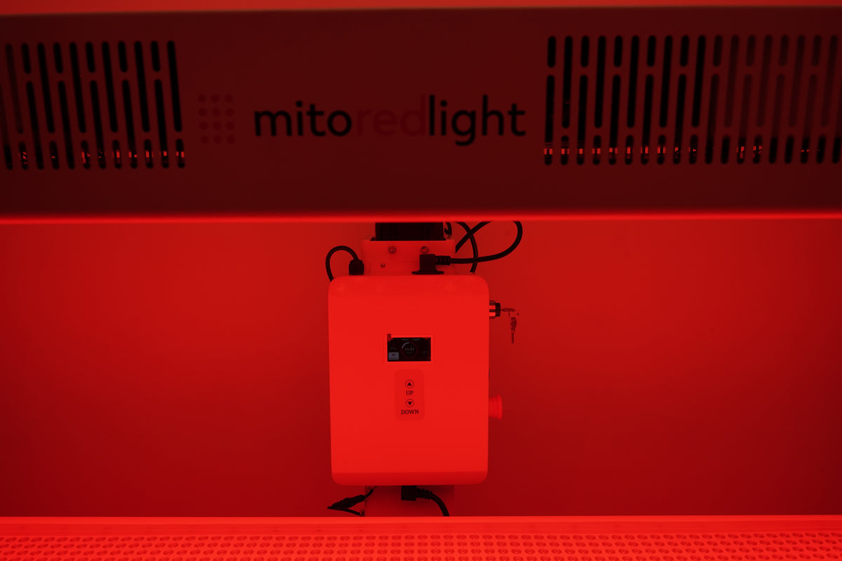 mito recharge bed turned on from front angle 