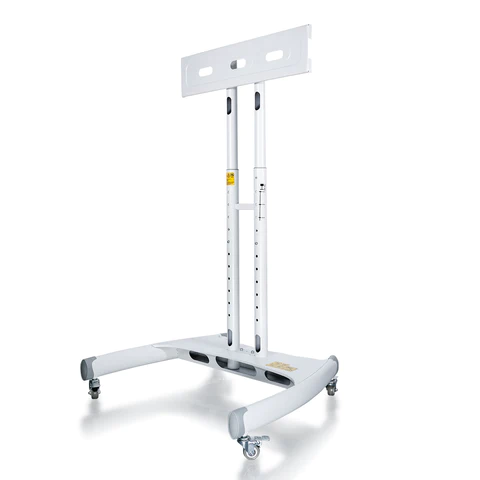 side view of red light therapy panel rolling stand 